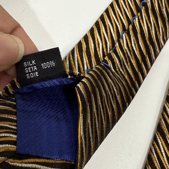 Format Ultra Mens 100% Silk Striped Neck Tie Formal Wear Made in Japan - Picture 14 of 17